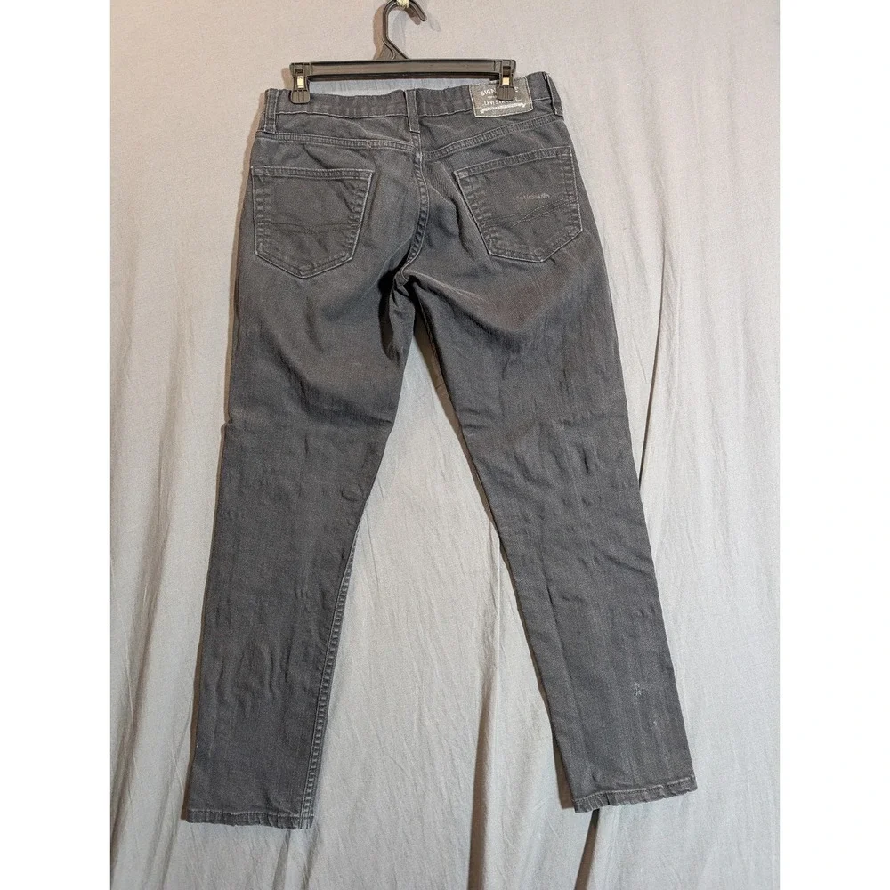 Levi Strauss Signature Jeans Men's12 Faded Black W29 L30‎ Skinny
